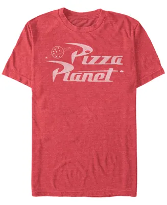 Fifth Sun Men's Disney Pixar Toy Story Pizza Planet Logo Short Sleeve T-shirt