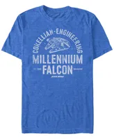 Fifth Sun Men's Star Wars Millennium Falcon Corellian Engineering Freighter Short Sleeve T-shirt