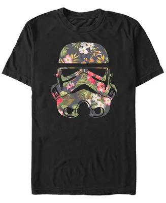 Fifth Sun Men's Star Wars Tropical Stormtrooper Floral Print Short Sleeve T-shirt