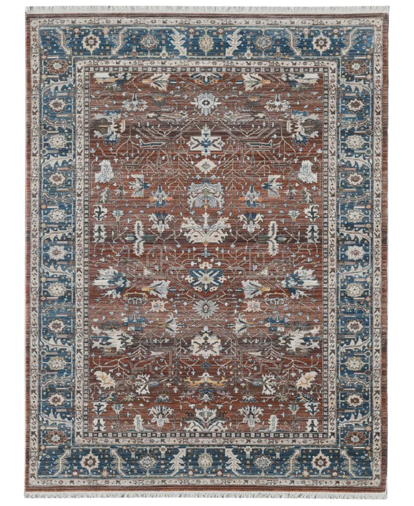 Amer Rugs Arcadia Arc-3 Red/ Navy 3'11" x 5' Area Rug