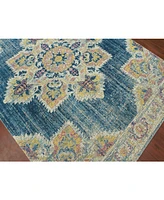 Closeout! Amer Rugs Eternal Ete-22 Turquoise 2'7" x 7'6" Runner Rug