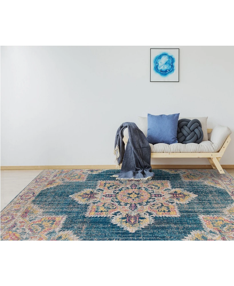 Closeout! Amer Rugs Eternal Ete- Turquoise 7'6" x 9'6" Area Rug