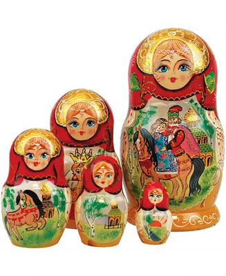 G.DeBrekht 5 Piece Ivan Tzarevich Russian Matryoshka Nested Doll Set