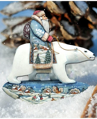 Designocracy Santa Polar Bear Wall Hanging