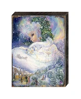 Designocracy Snow Queen Wall and Table Top Wooden Decor by Josephine Wall