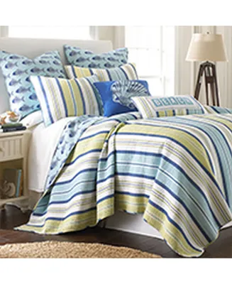 Levtex Bayport Stripe Reversible -Pc. Quilt Set