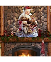 Designocracy by Dona Gelsinger Santa Little Friends Wall and Door Hanger