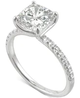 Charles & Colvard Moissanite Engagement Ring (2-5/8 ct. t.w. Dew) 14k White Gold