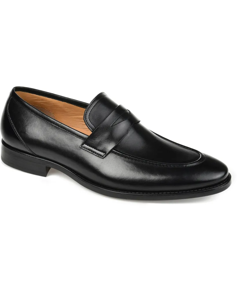 Thomas & Vine Men's Bishop Apron Toe Penny Loafer Shoe
