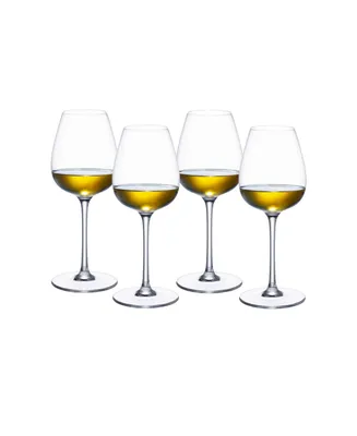 Villeroy & Boch Purismo White Wine Fresh and Rounded Glass, Set of 4