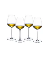 Villeroy & Boch Purismo White Wine Fresh and Rounded Glass, Set of 4