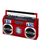 Studebaker SB2145R 80's Retro Street Bluetooth Boombox with Fm Radio, Cd Player