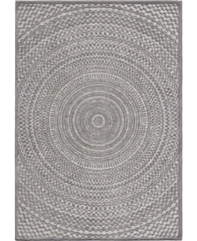 Closeout Edgewater Living Bourne Cerulean Silver Rug