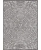 Closeout Edgewater Living Bourne Cerulean Silver Rug