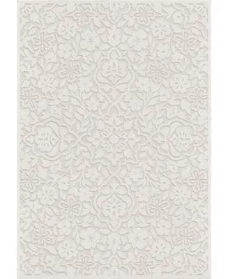 Closeout! Edgewater Living Bourne Cottage Floral Neutral 7'9" x 10'10" Outdoor Area Rug