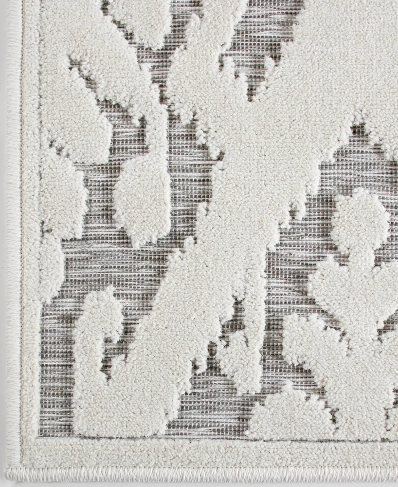Closeout! Edgewater Living Bourne Salvador Gray 5'2" x 7'6" Outdoor Area Rug