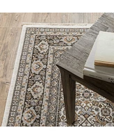 Oriental Weavers Maharaja 2061N Ivory and Gray 2' x 3' Area Rug