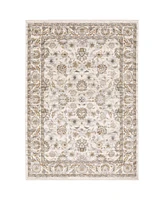 Oriental Weavers Maharaja 70E Ivory and Gray 2'3" x 7'6" Runner Rug