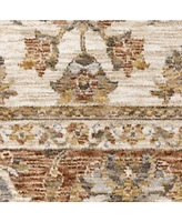 Jhb Designs Kumar Kum08 Rust and Ivory 9'10" x 12'10" Area Rug