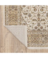 Oriental Weavers Maharaja 1J Ivory and Gold 2'3" x 7'6" Runner Rug