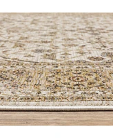 Oriental Weavers Maharaja 1J Ivory and Gold 5'3" x 7'6" Area Rug