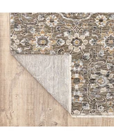 Oriental Weavers Maharaja 532D Gray and Tan 2' x 3' Area Rug