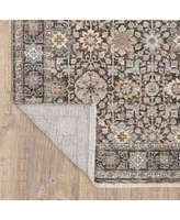 Oriental Weavers Maharaja 71W Gray and Ivory 5'3" x 7'6" Area Rug