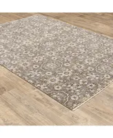 Jhb Designs Kumar Kum09 Gray and Tan 3'3" x 5' Area Rug