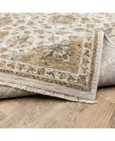 Jhb Designs Kumar Kum08 Ivory and Gold 5'3" x 7'6" Area Rug