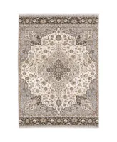 Jhb Designs Kumar Kum10 Ivory and Blue 2'3" x 7'6" Runner Rug