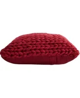 Cheer Collection Knitted Throw Pillow, 18" L x W