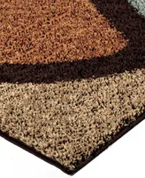 Closeout! Edgewater Living Reacation Shag Circle Bloom Multi 7'10" x 10'10" Area Rug