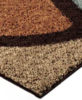 Closeout! Edgewater Living Reacation Shag Circle Bloom Multi 6'7" x 9'8" Area Rug