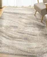 Closeout Edgewater Living Prime Shag Sycamore Ivory Rug