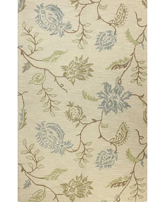 Closeout! Bashian Taron Val-02 Ivory 5' x 7'6" Area Rug