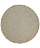 Safavieh Abstract Gold and 6' x 6' Round Area Rug