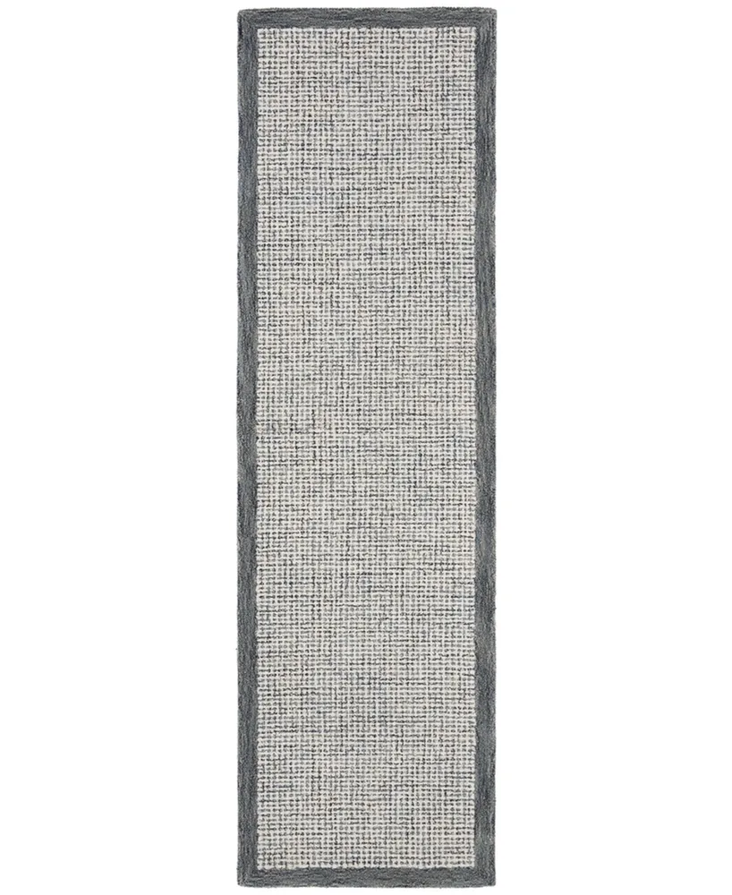 Safavieh Abstract 220 Navy and Ivory 2'3" x 8' Runner Area Rug