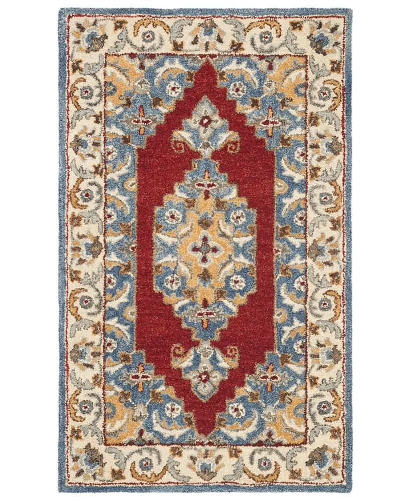 Safavieh Antiquity At505 Blue and Red 2' x 3' Area Rug