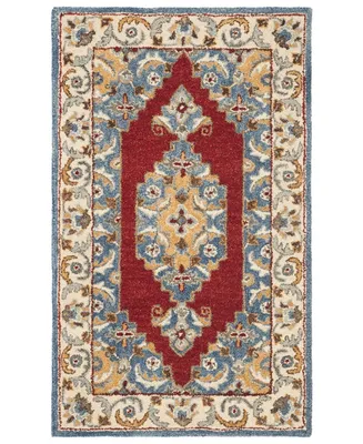 Safavieh Antiquity At505 Blue and Red 2' x 3' Area Rug