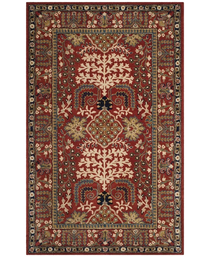 Safavieh Antiquity At64 Red and Multi 5' x 8' Area Rug