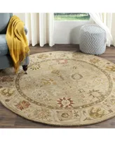 Safavieh Antiquity At859 Taupe 6' x 6' Round Area Rug