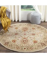 Safavieh Antiquity At816 Gray and Beige 6' x 6' Round Area Rug