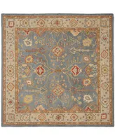 Safavieh Antiquity At314 Blue and Ivory 6' x 6' Square Area Rug