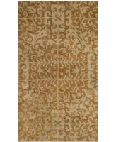 Safavieh Antiquity At411 Gold and Beige 2'3" x 4' Area Rug