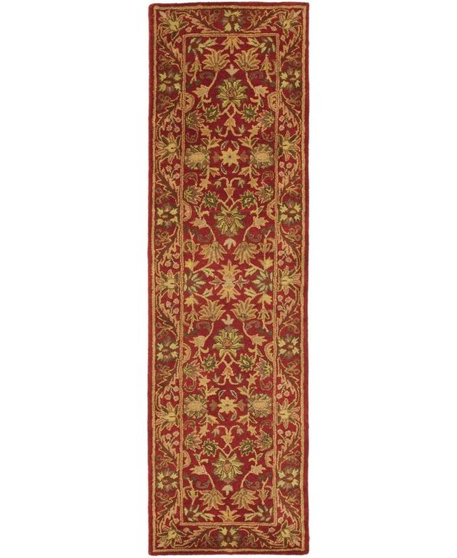 Safavieh Antiquity At52 Red 2'3" x 8' Runner Area Rug