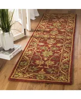 Safavieh Antiquity At52 Red 2'3" x 10' Runner Area Rug