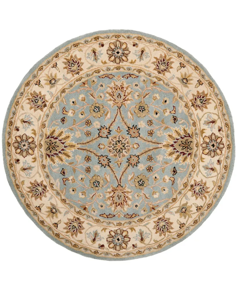 Safavieh Antiquity At249 Mist and Ivory 3'6" x 3'6" Round Area Rug