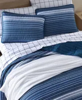 Nautica Coveside Blue Cotton Reversible Quilt Sets