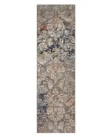 Karastan Soiree La Brea Grey 2'4" x 7'10" Runner Rug