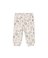 The Peanutshell Baby Boys Pants Set, 5 Pack, Safari, Black, White, Sage, Stars